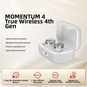 Sennheiser Momentum True Wireless 4th Generation Active Noise Cancelling In-Ear Bluetooth Earphones Support Microphone