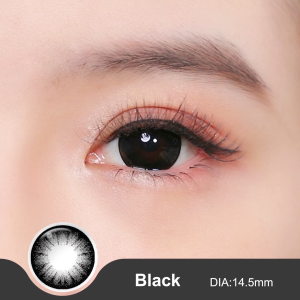 [Black Series]Magister Contact Lens Power 0.00~-6.00 Contact Lenses With Power 14.0~14.5mm + Free Lens Case / Natural Without Make Up