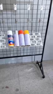 Khung lưới treo hàng có chân đế giá rẻ loại dày (tặng kèm 10 móc treo 15cm) màu Đen