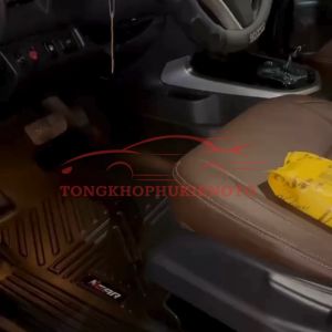 Thảm lót sàn NHỰA đúc TPE 5D xe Nissan Almera 2018-2025 Mẫu Tràn viền bậc cửa - 2 hàng