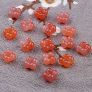 ปุ่มหยกคริสตัลสีธรรมชาติแบบมีกลิ่นดอกไม้ซากุระสไตล์โบราณ ปุ่มเสื้อผ้า หยก ดอกไม้ซากุระ หยก อัญมณี เครื่องประดับแฟชั่น