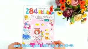 Sách - 284 Sticker Công Chúa Mộng Mơ cho bé 3-6 tuổi - Phát triển chỉ số IQ - EQ - CQ - ndbooks