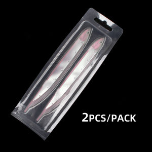 2PCS/Pack 15cm Saltwater Fishing Swordfish Semi-transparent Soft Lure Built-in Reflector Boat Fishing Bionic Lure Bait