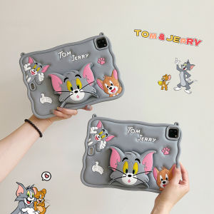Cat And Mouse Air7654 Protective Case Silicone Foldable Stand Compatible with  pro 11 Inch Anti-fall for  Mini76 Cartoon