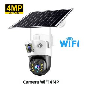Camera IP Năng Lượng Mặt Trời PTZ Không Dây 4MP/8MP HD Giám Sát Video Chống Nước Ngoài Trời Với Pin Tích Hợp WiFi Cam V380 Pro