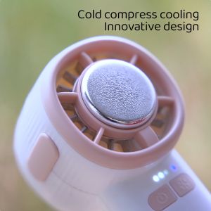 Moobibi พัดลมมือถือ พัดลมเย็น Ice Cooling Mini Fan X1S ปรับระดับได้ 3ระดับ พัดลมพกพา ชาร์จใหม่ได้ ใช้งานได้ 15 ชม