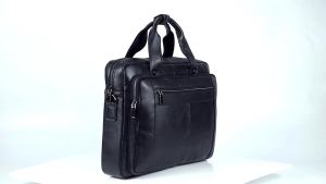 SCHLATUM | SCHLATUM Nam Da Thật Chính Hãng Da Công Sở Túi Xách Màu Đen Sang Trọng Có Ngăn Đựng Laptop 16 Inch Túi Máy Tính Văn Phòng Dành Cho Nam