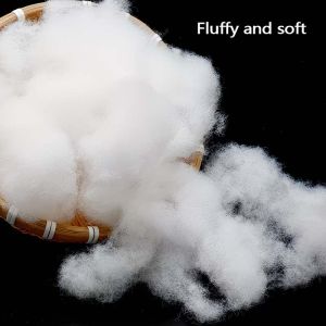 1Pack Soft Polyester Fiber Fill White Cotton Stuffing Material for Cushions Pillows DIY Fiber Filling Craft Projects