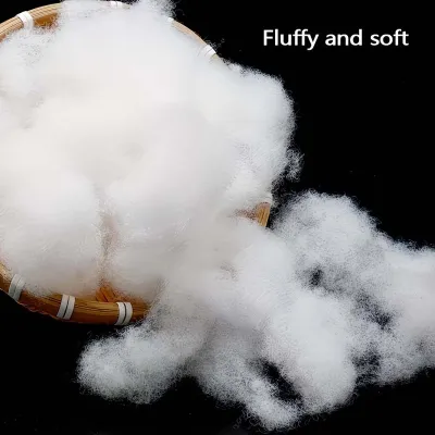 1Pack Soft Polyester Fiber Fill White Cotton Stuffing Material for Cushions Pillows DIY Fiber Filling Craft Projects