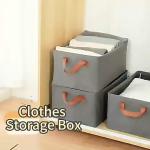 26L Large Capacity Storage Box Foldable Clothes Thickened Steel Frame Fabric Toy Storage Basket Foldable Cationic 衣服收纳盒