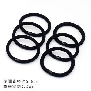 Headband Womens Simple Korean Hair Tie Rubber Band Tie-up Hair Jewelry Hair Rope Leather Cover Rubber Band Adult Hairband