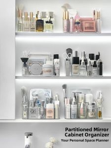 YA JIA LI JIA | Transparent Divided Makeup Storage Box