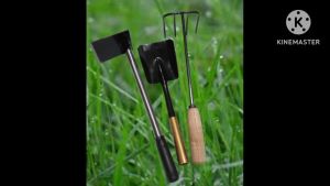 Cangkul kebun mini tajam dan kokoh gagang pipa Galvanis (1pc)