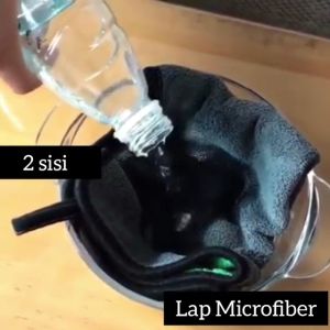 LAP MICROFIBER PREMIUM SIZE 30 X 30 CM/ KAIN LAP MOBIL 2 SISI HALUS / LAP HALUS SERABAGUNA