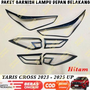 Paket Garnish Depan Belakang Yaris Cross 2023 2024 2025 Hitam Chrome Carbon
