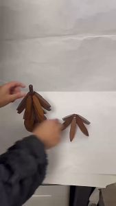 Tree Shape Trivet Set Kitchen Bamboo Heat Insulation Pads Foldable Hot Dishes Tree Shape Table Mat Holders for Hot Pot