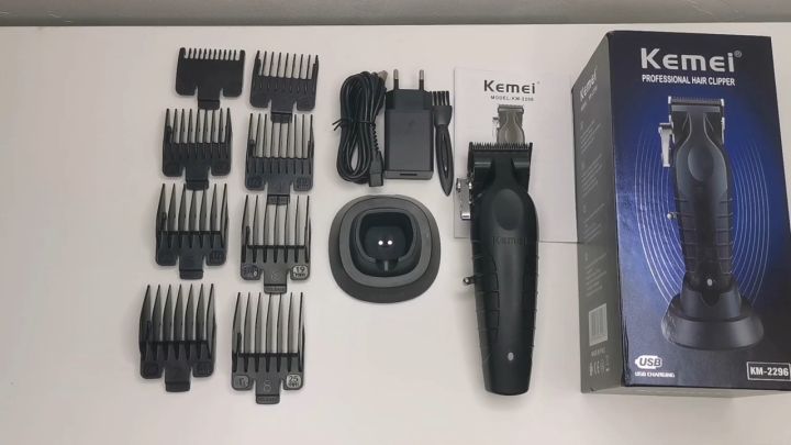 Kemei Km-2296 Usb Cordless Electric Body Groin Hair Clipper 2500mah 