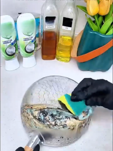 Pot Base Cleaner Pot Rust Stain Remover Kitchen Detergent All Purpose Cleaner oil stain cleaner
