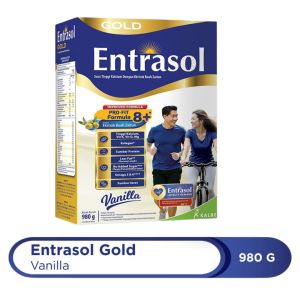 SUSU ENTRASOL GOLD RASA VANILLA 980 GR DAN 560 GR PER BOX