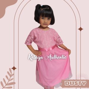 BAJU DRESS BRUKAT KEBAYA ANAK PEREMPUAN PRINCESS 1 SAMPAI 11 TAHUN