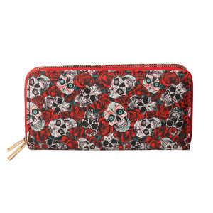 TAOHUALIHUA | Printed Large Capacity Wallet with Double Zipper Handbag for Phone