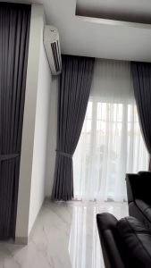 Gorden Blackout Polos Premium Import Model Smokring FREE TALI DAN HOOK Tirai Jendela Pintu Kamar Minimalis Panjang dan Pendek Korden Hordeng Horden Gordyn Curtain Terlaris Tirai Gulung Dekorasi Rumah Mewah Abu Tua Krem Coklat Hijau Biru Ungu Kuning Hijau