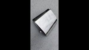 FK-12539 Fanski Toilet Tissue Paper Roll Holder with Lid Cover Stainless Steel Bathroom Silver Toilet Paper Roll Holder