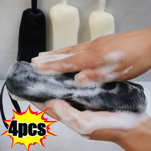 1/2/4Pcs Thickened Foaming Soap Bags 6 Layers Facial Cleanser Mesh Bag Body Washing Bubble Foam Net Home Bathroom Exfoliating Supplies ﻿