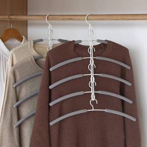 Space Saving No Mark Iron Clothes Hanger