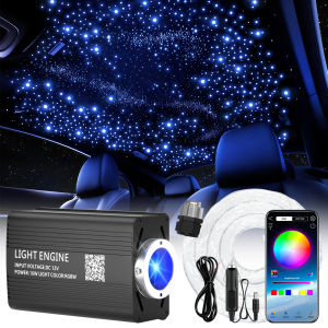 VASTFIRE | 16W/32W Starlight Headliner Kit for Car 200-1000pcs Fiber Optic Lights APP&Remote Control RGBW Car Lights for Ceiling Home