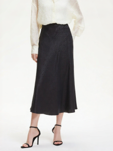 Vero Moda | Summer Wrinkled Texture Tencel Acetate Mid-Length A-Line Skirt