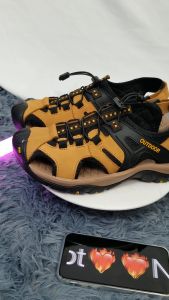 Hery Men's Leather Sandals: Outdoor Hiking & Beach Footwear