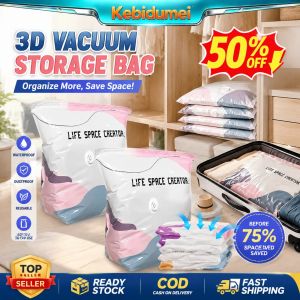 3D Vacuum Sealing Storage Bag No Need Pump Moistureproof Durable Super Large Capacity Vacuum Compression Bag Travel Storage Bag
