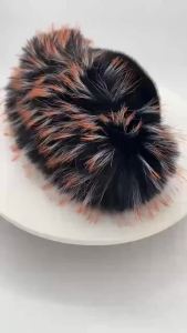 Cross-border fashion dome-shaped patchwork plush Mongolian hat outdoor warm cold-proof and ear-protecting plush fisherman hat