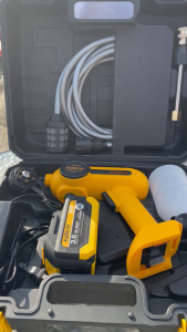 KEELAT KPW008 20V Water Gun Cordless Car Washer High Pressure Spray Gun Washer Spray Kit Water Gun Floor Tiles Cleaner Tools Mesin Cuci Kereta Car Wash Pressure Washers Gardening Power Tools