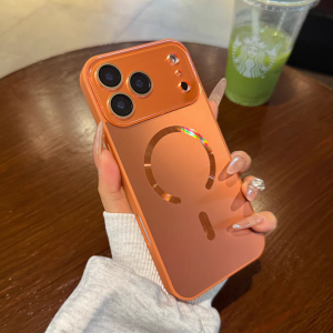 เคสโทรศัพท์กันเลเซอร์พร้อมกระจกหน้าต่างขนาดใหญ่สำหรับ iPhone 17 Air 16 15 14 13 12 11 Pro Max รองรับ MagSafe ชาร์จแม่เหล็ก