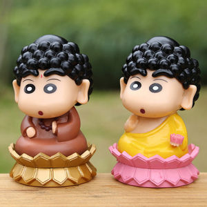 FF Hiasan Mobil Crayon Shin-chan Lucu Dekorasi Meja Boneka Kartun COD