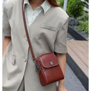 Royal Bagger Sling Shoulder Crossbody Bags for Women Genuine Cow Leather Small Bag Fashion Simple Casual Phone Purse 9265-1