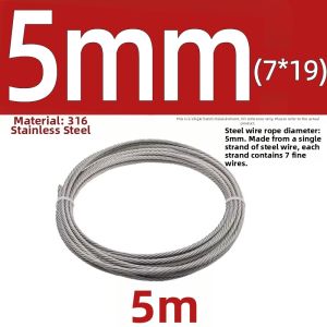 TIANZHUOJINSHU | 304 Stainless Steel Plated Soft Wire Rope
