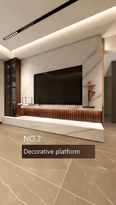 BLINGOO Wood Panel Board Wall Panels bedroom office Wallpaper WPC Fluted Panels Sticker Waterproof Home Decoration