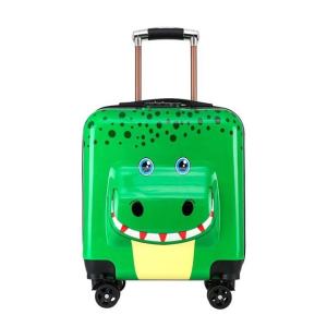 Childrens Luggage Cartoon Animal Design Rolling Suitcase for Boys And Girls Travel Carry-On Bag with Four-Way Wheels
