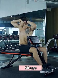 DUMBELL GYM SIT UP BOARD FITNESS MODEL/Kursi Fitnes Gym Sit Up/ALAT FITNESS SIT UP BENCH - Dumbell Stoll SIT UP BOARD FITNESS MODEL Kursi Gym /Sport Sit Up Bench Alat Olahraga Fitness