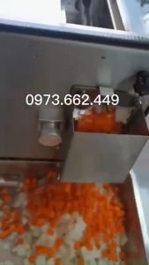 Máy cắt thái hạt lựu hành tây củ dền cà rốt làm cơm chiên thái hạt lựu trái cây ăn chè INox cao cấp 4 cỡ dao