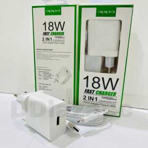 Charger Oppo A54 A53 A52 A91 A92 A9 A5 Reno 5F A55 Reno 4F 18W Fast charging Usb Type C