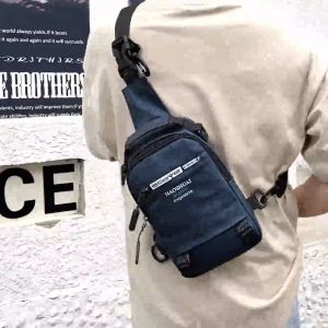 กระเป่าคาดอกชาย กระเป่าเเฟชั่นวินเทจชาย กระเป่าสะพายไหล่ กระเป๋าสะพายหลัง