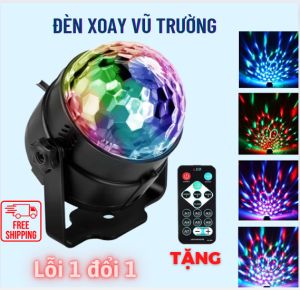 Đèn led siêu sáng 7 màu đèn led 7 màu nháy theo nhạc Đèn led nháy theo nhạc mini để phòng đèn bar chớp nhiều màu đẳng cấp có điều khiển từ xa