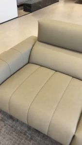 MERAKEE Full-Grain Genuine Leather Electric Recliner sofa 2/3 Seater Color Solution Living Room Furniture XC6601