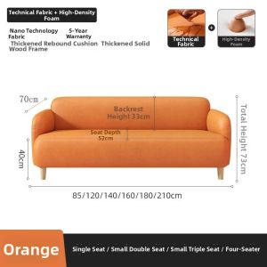 AISHANGSHUYA | Cat-Resistant Oil Wax Leather Sofa Dual Use