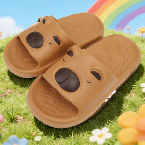 Cute Cartoon Capybara Home Slippers / Lightweight EVA Comfortable Sandals / Wear Resistant Non Slip Shower Shoes / Fashion Soft Bottom Daily Walking Footwear for All Seasons