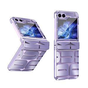 Phone Case For Samsung Galaxy Z Flip 6 Flip 5 Transparent Hinge Protection Anti-drop Cover
